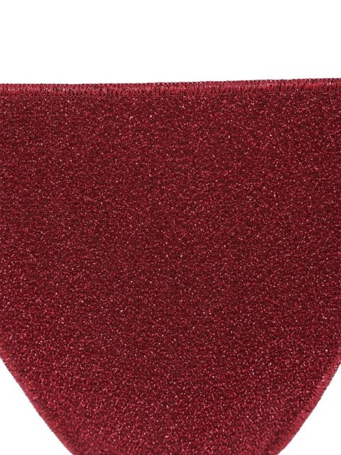 Oséree lurex triangle bikini - Red