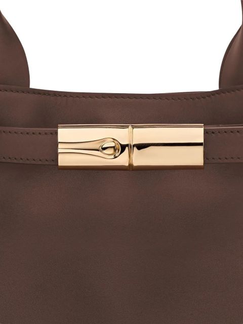 Longchamp large Le Roseau tote bag - Brown