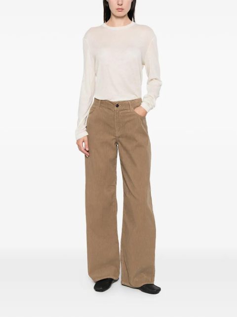 The Row Eglitta corduroy-pocket trousers - Brown