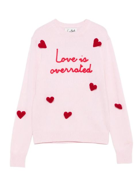 MC2 Saint Barth heart-embroidered sweater - Pink - zdjęcie produktu nr 1