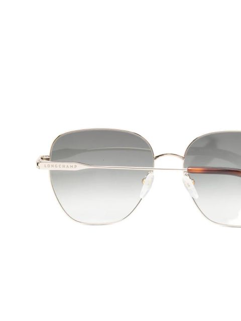 Longchamp round-frame sunglasses - Silver