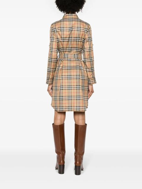 Burberry Vintage Check-pattern shirt dress - Neutrals