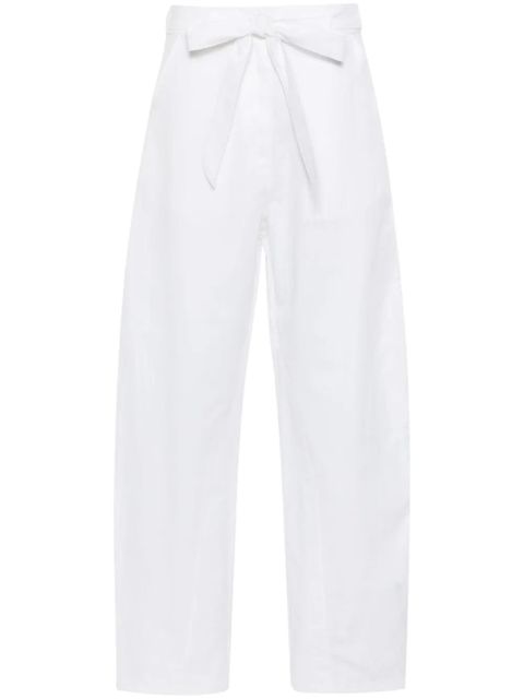PINKO belted wide-leg trousers - White - zdjęcie produktu nr 1