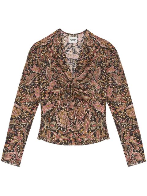 MARANT ÉTOILE Zekia blouse - Black - zdjęcie produktu nr 1