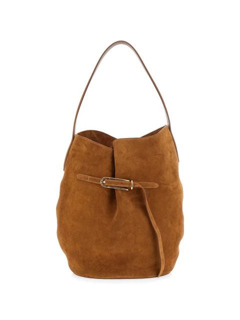 Liffner large buckle-detail shoulder bag - Brown - zdjęcie produktu nr 2