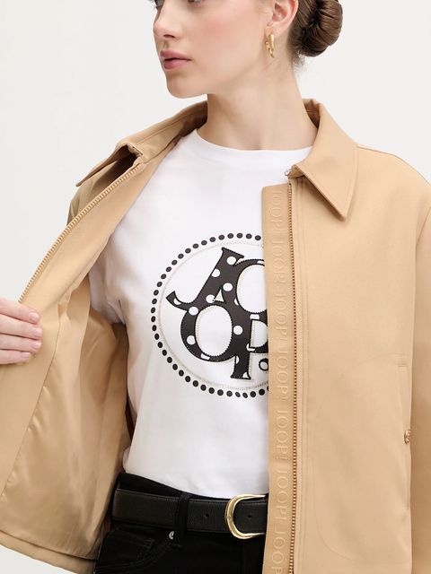 Joop! kurtka kolor beżowy przejściowa 30100851