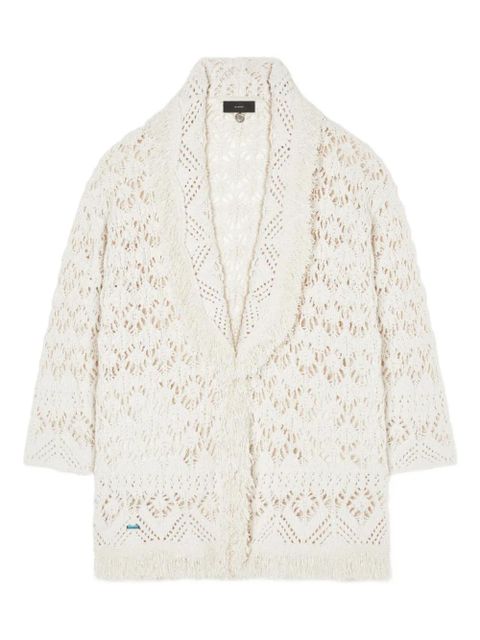 Alanui Lagoon Romance fringed cardigan - White - zdjęcie produktu nr 1