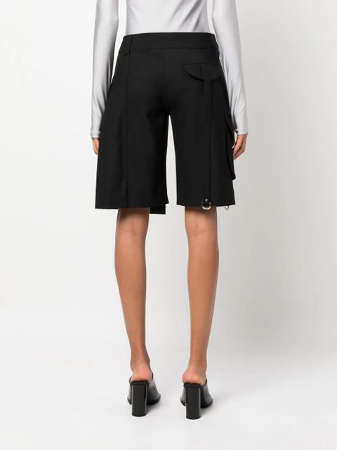 Off-White pleated cargo shorts - Black - zdjęcie produktu nr 2
