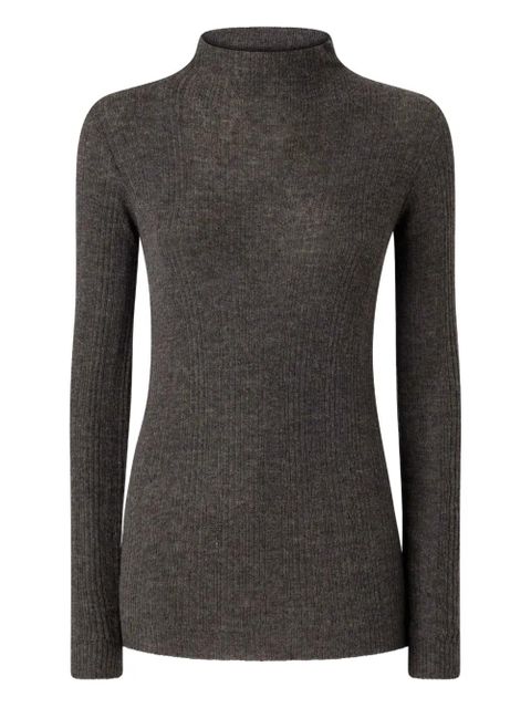 PINKO ribbed high-neck sweater - Brown - zdjęcie produktu nr 1