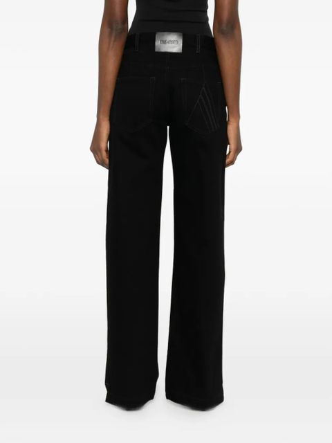 The Attico straight-leg jeans - Black