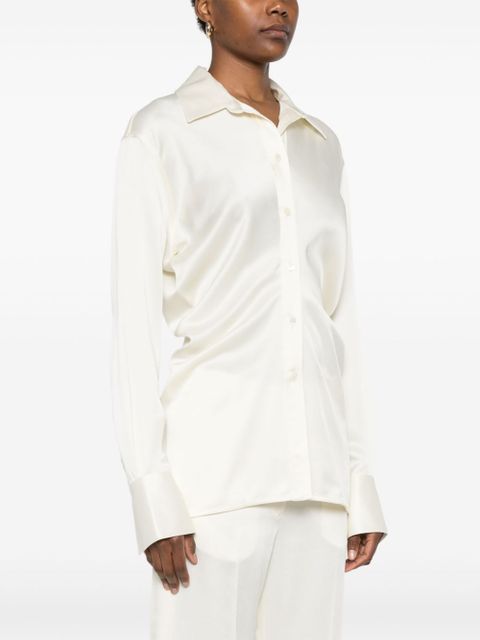 TOTEME slouch-waist shirt - White - zdjęcie produktu nr 2