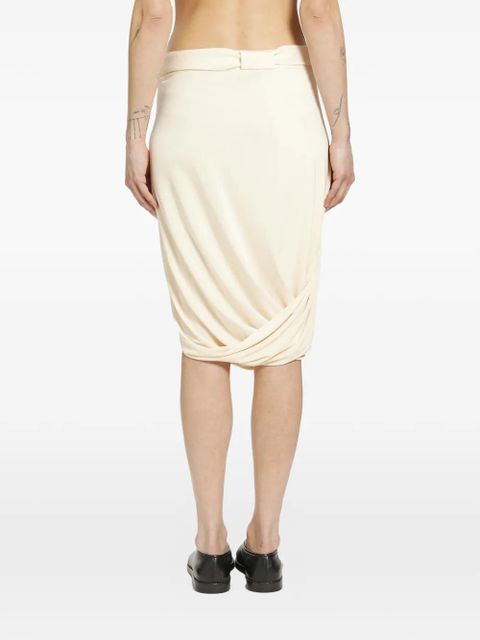 LEMAIRE wrap asymmetric skirt - Neutrals