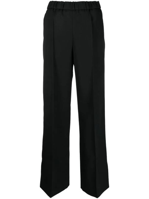 Jil Sander pressed-crease wool straight trousers - Black - zdjęcie produktu nr 1