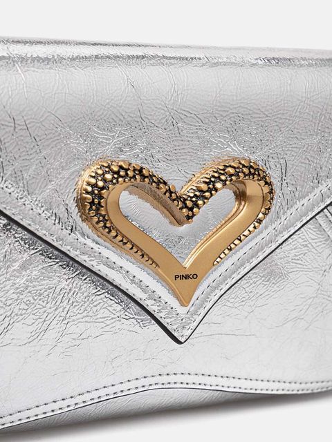 Pinko torebka kolor srebrny 103763 A1VB