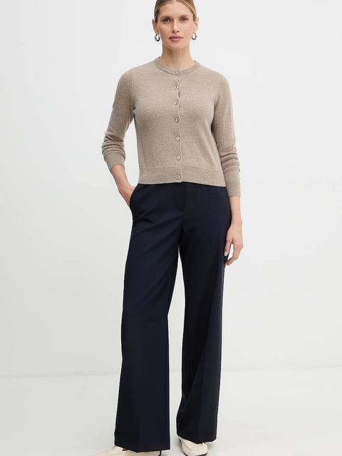 Weekend Max Mara kardigan wełniany NEBBIA damski kolor beżowy lekki 2615341021600