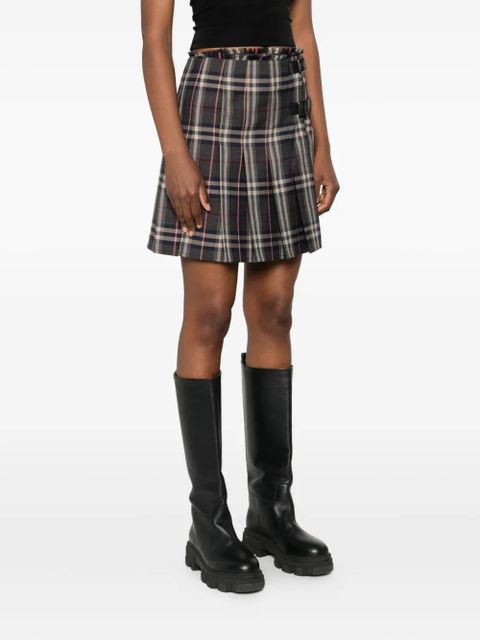 Burberry wool mini skirt - Brown