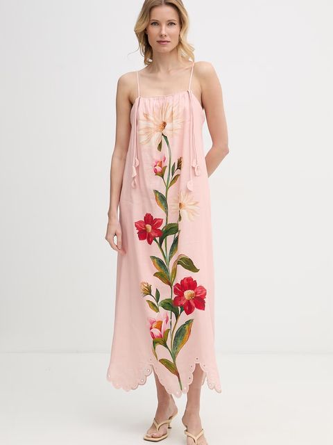 Barbour sukienka letnia z lnem x Farm Rio - zdjęcie produktu nr 1