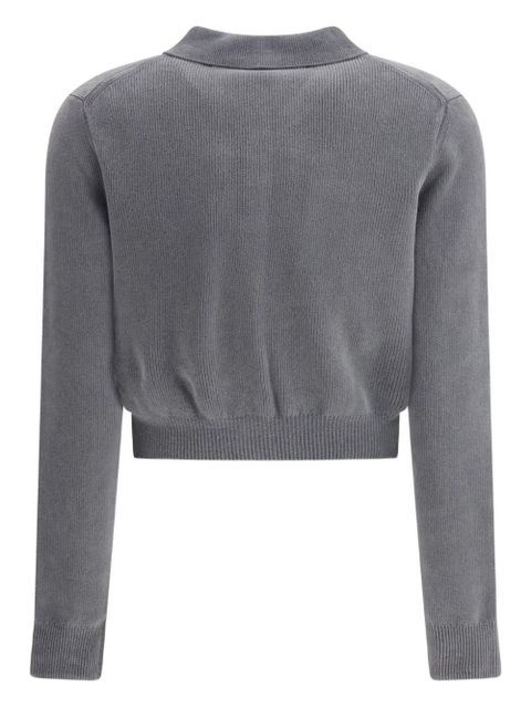 Alexander Wang cropped cardigan - Grey - zdjęcie produktu nr 2