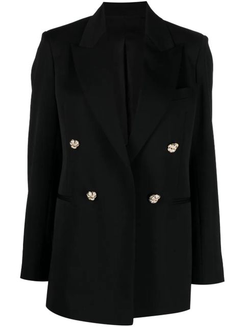 Lanvin jewel-buttons open-front blazer - Black - zdjęcie produktu nr 1
