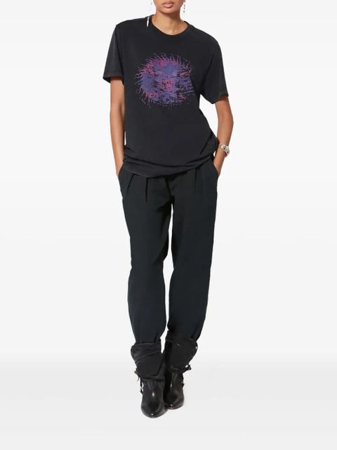 MARANT ÉTOILE Zoeline graphic T-shirt - Black - zdjęcie produktu nr 2