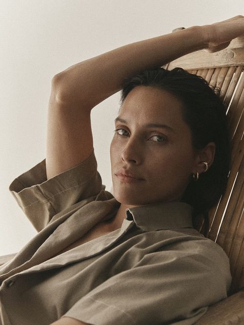 MUUV. koszula z domieszką lnu POCHE - zdjęcie produktu nr 1