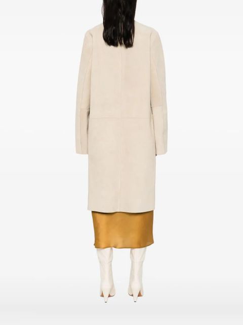 TOTEME suede coat - Neutrals