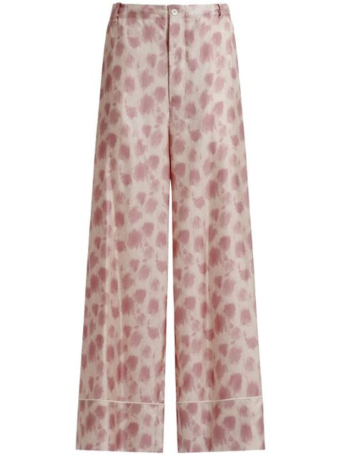Marni silk wide-leg trousers - Pink - zdjęcie produktu nr 1