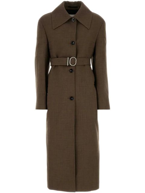 Jil Sander belted coat - Brown - zdjęcie produktu nr 1