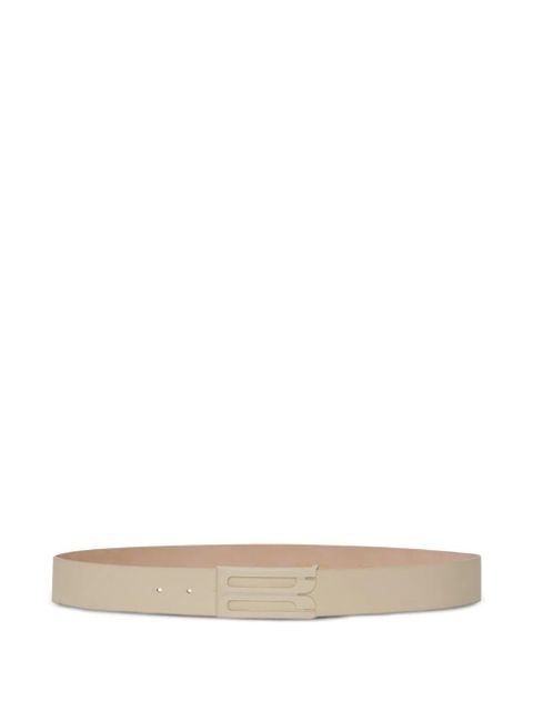 Victoria Beckham Jumbo Frame leather belt - Neutrals - zdjęcie produktu nr 1
