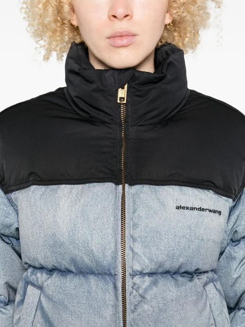 Alexander Wang quilted puffer jacket - Blue