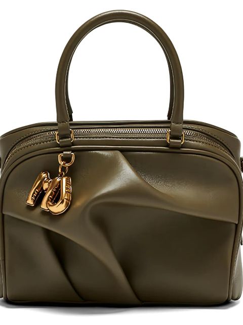 Marc Jacobs Bauletto draped leather shoulder bag - Green - zdjęcie produktu nr 2