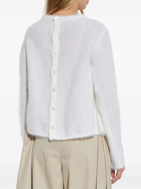 LOEWE wool cardigan - White - zdjęcie produktu nr 2