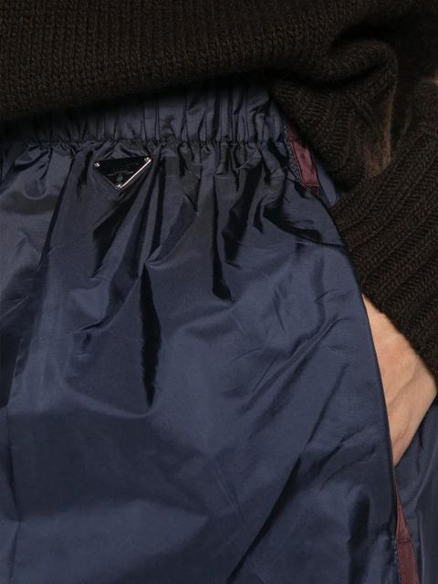 Prada elasticated trim shorts - Blue