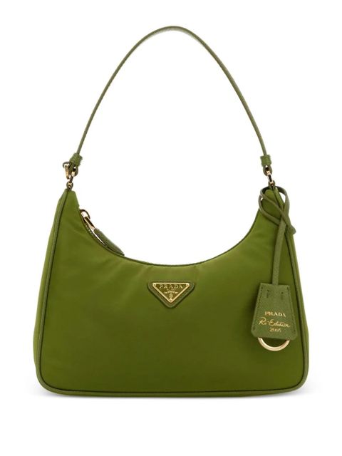 Prada logo plaque satchel cross body bag - Green - zdjęcie produktu nr 1