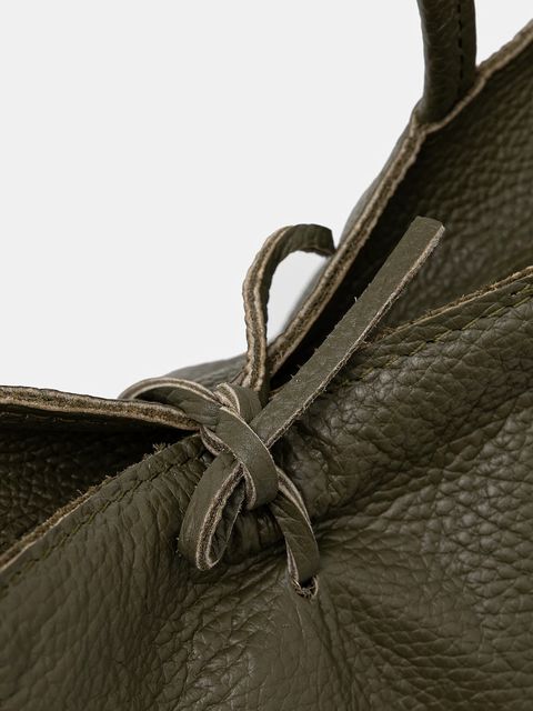 Answear.LAB torebka skórzana kolor zielony