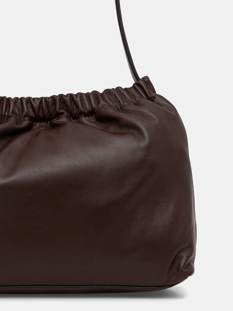 Tommy Hilfiger torebka skórzana kolor brązowy AW0AW18307 - zdjęcie produktu nr 2