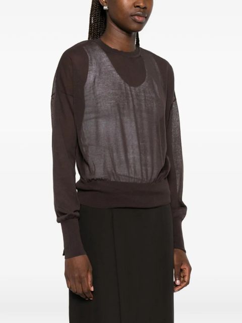 Paloma Wool round-neck long-sleeve sweater - Brown - zdjęcie produktu nr 1