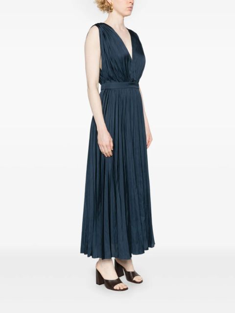 Maje pleated maxi dress - Blue