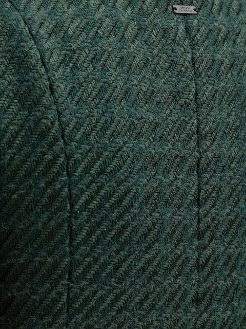 Armani Exchange kamizelka kolor zielony jednorzędowa XW000717 AF16208