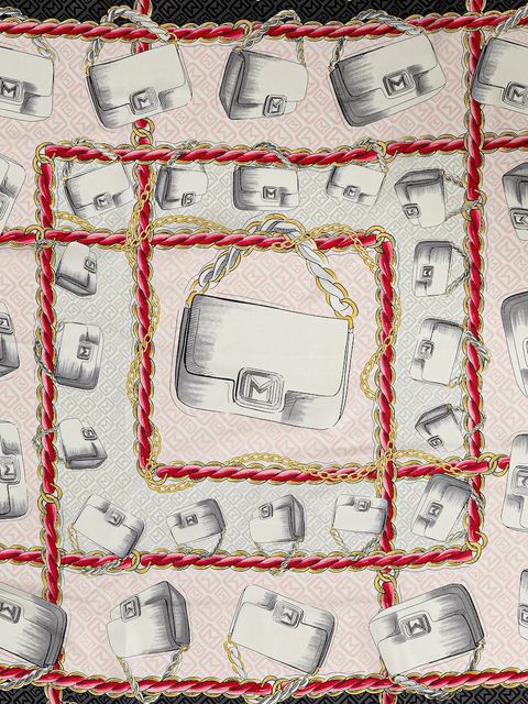 Marella chusta jedwabna kolor biały wzorzysta 2523546076200 - zdjęcie produktu nr 2