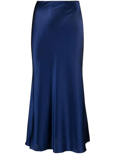 MANURÍ Patricia silk skirt - Blue - zdjęcie produktu nr 1