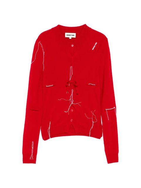 SHUSHU/TONG pin-tucked sweater - Red - zdjęcie produktu nr 1