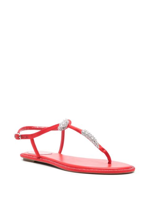 René Caovilla Katy crystal-embellished sandals - Red - zdjęcie produktu nr 2