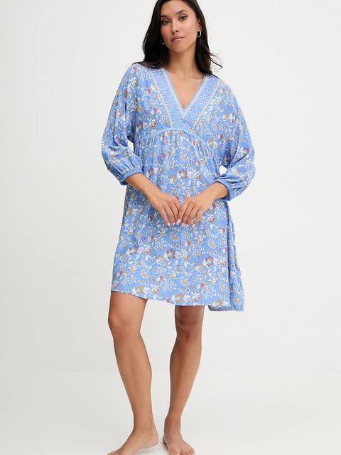 women'secret koszula nocna damska kolor niebieski 4929181