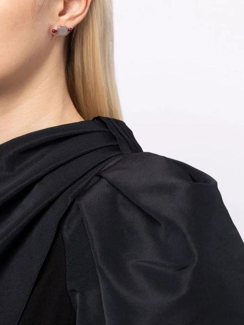 EÉRA 18kt white gold Square Bar stud earring - Silver - zdjęcie produktu nr 2