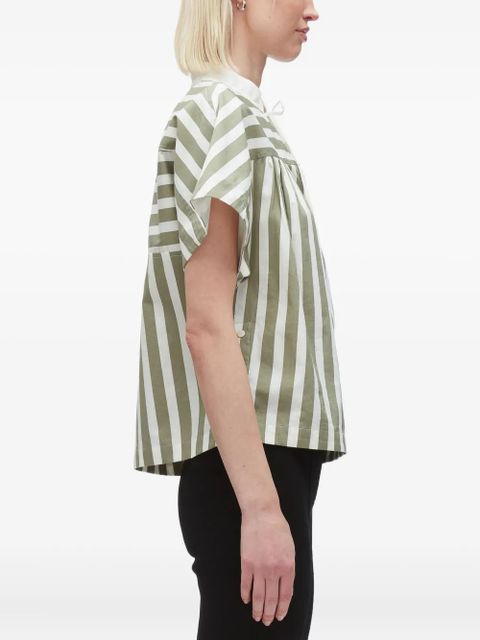 3.1 Phillip Lim striped tie-neck top - Green