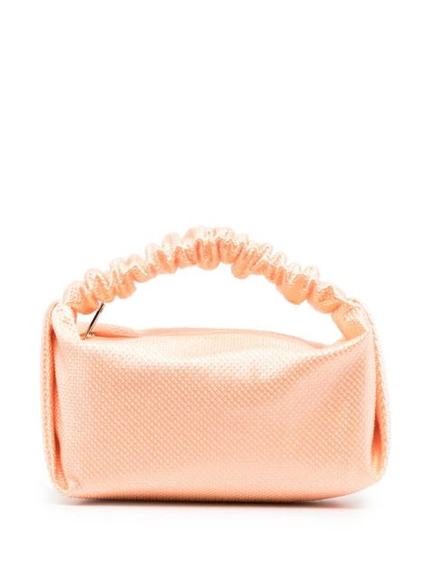 Alexander Wang Scrunchie rhinestone-embellished mini bag - Orange - zdjęcie produktu nr 1