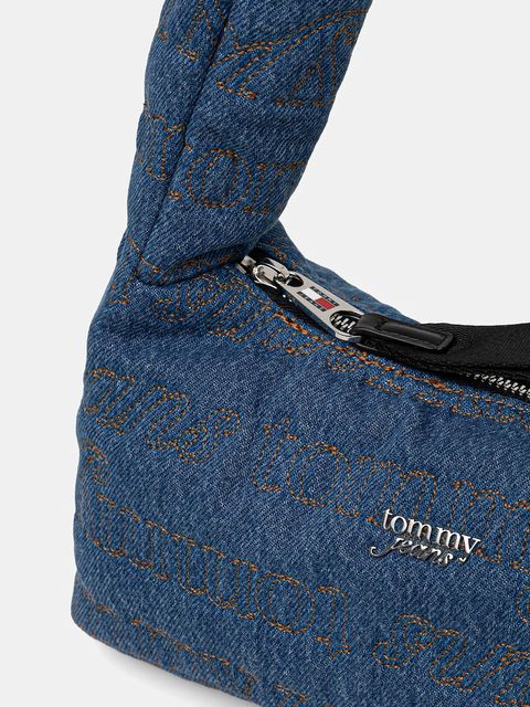 Tommy Jeans torebka jeansowa kolor niebieski AW0AW18266