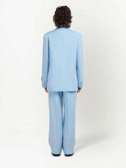 Marni single-breasted wool blazer - Blue