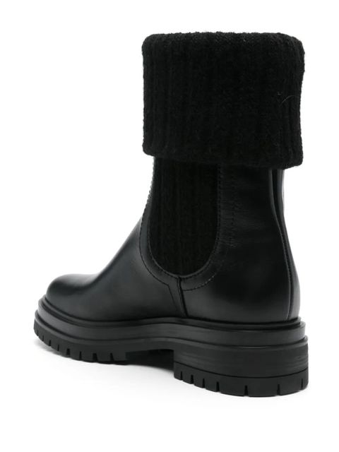 Gianvito Rossi 45mm folded Chelsea boots - Black